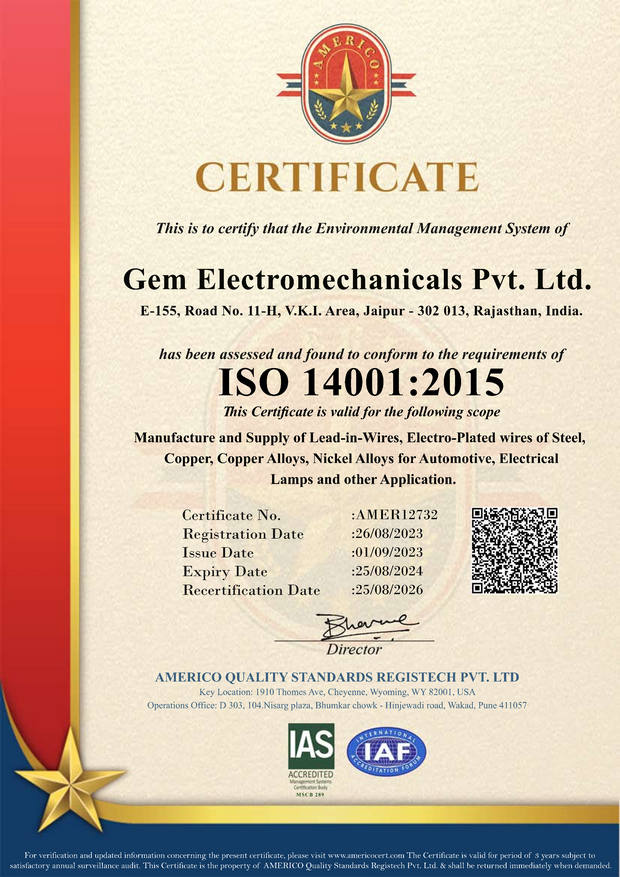 ISO 14001-2015 Environmental Management System Certification